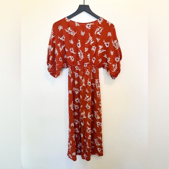 Christy Dawn Mia dress in Crimson Vine Cottagecore orange floral XS sustainable - Picture 10 of 14